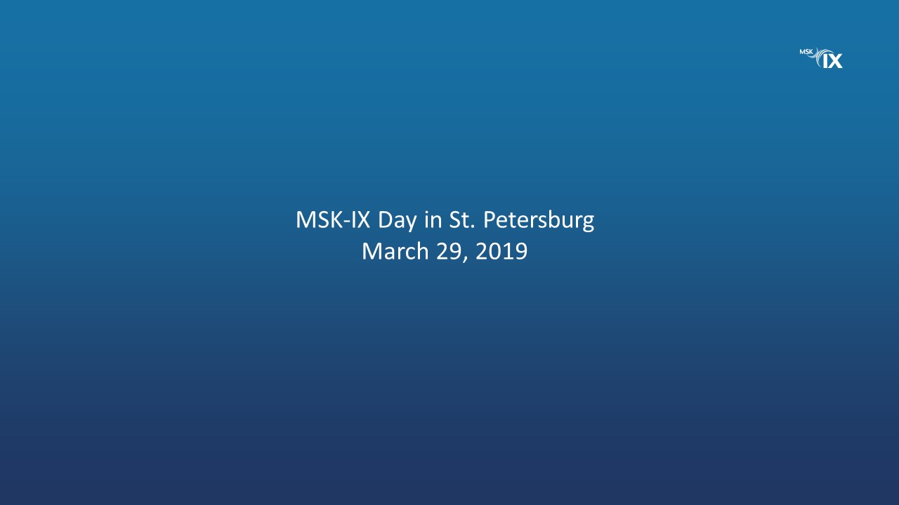 MSK-IX Day in St. Petersburg will bring together telecoms market experts on March 29